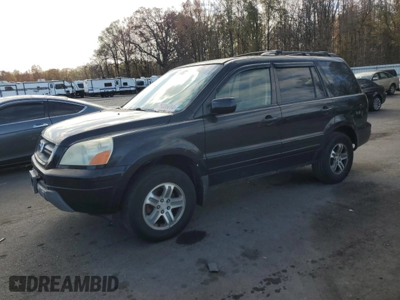 2003 Honda Pilot EX with VIN 2HKYF18463H605646, listed as a Copart auction lot 84738854 with 233,964 mi miles and Salvage Title. Bid and sale history available at DreamBid. Image 1.