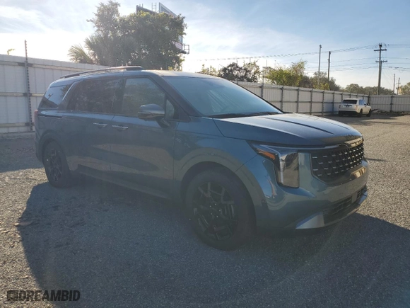 2025 Kia Carnival SX Prestige with VIN KNDNE5K34S6485318, listed as a Copart auction lot 81032144 with 12 mi miles and Salvage Title. Bid and sale history available at carsss.com. Image 4.