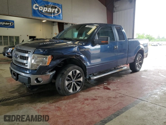 2013 Ford F-150 XL with VIN 1FTFX1EF8DFB28028, listed as a Copart auction lot 59895505 with 153,418 mi miles and Salvage title. Bid and sale history available at DreamBid. Image 1.