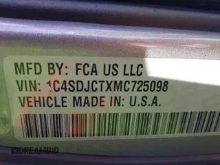 2021 Dodge Durango R/T с VIN 1C4SDJCTXMC725098, выставлен на аукционе IAAI как лот 41777044 с пробегом 88 394 миль миль и . История ставок и продаж доступна на DreamBid. Изображение 9.