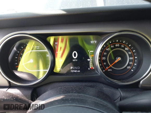 2019 Jeep Wrangler Sport S with VIN 1C4GJXAG2KW664395, listed as a IAAI auction lot 42683888 with 72,742 mi miles and . Bid and sale history available at DreamBid. Image 7.
