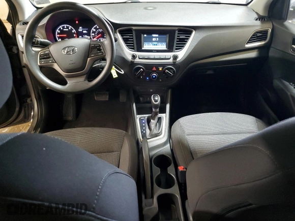 2021 Hyundai Accent SE with VIN 3KPC24A67ME136303, listed as a Copart auction lot 61190995 with 37,620 mi miles and Salvage title. Bid and sale history available at DreamBid. Image 8.