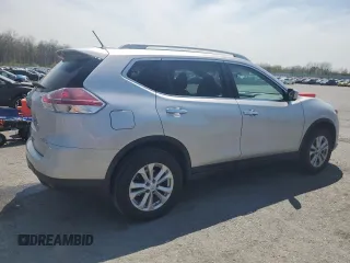 2015 Nissan Rogue SL with VIN 5N1AT2MV6FC870755, listed as a Copart auction lot 51959105 with 63,711 mi miles and Salvage Title. Bid and sale history available at carsss.com. Image 3.