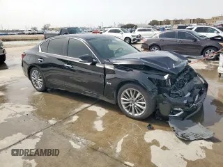 2018 Infiniti Q50 3.0t LUXE with VIN JN1EV7AP5JM357263, listed as a Copart auction lot 47679195 with 162,430 mi miles and Salvage Title. Bid and sale history available at carsss.com. Image 4.