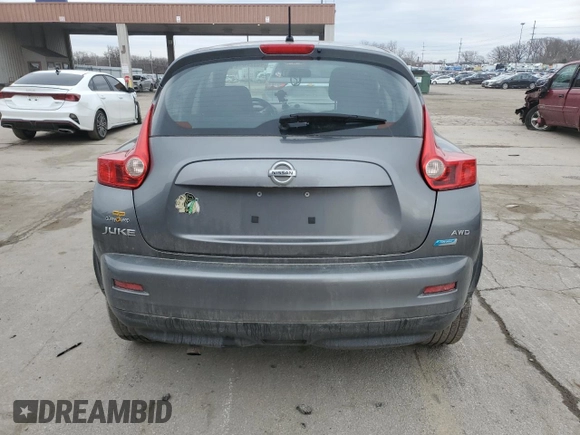 2013 Nissan Juke SV with VIN JN8AF5MV6DT222041, listed as a Copart auction lot 46927845 with 119,744 mi miles and Salvage Title. Bid and sale history available at carsss.com. Image 6.