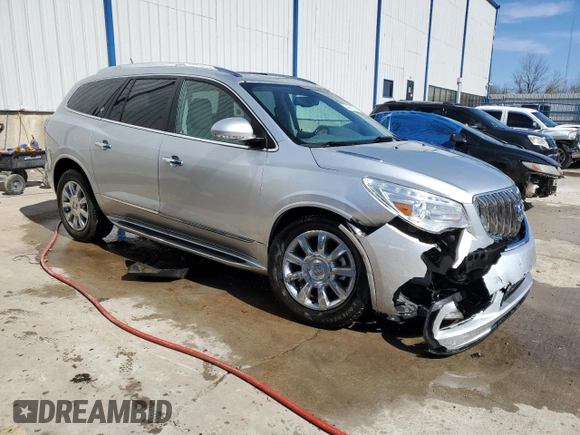 2015 Buick Enclave Leather with VIN 5GAKVBKD0FJ158638, listed as a Copart auction lot 46657995 with 76,015 mi miles and Salvage Title. Bid and sale history available at carsss.com. Image 4.