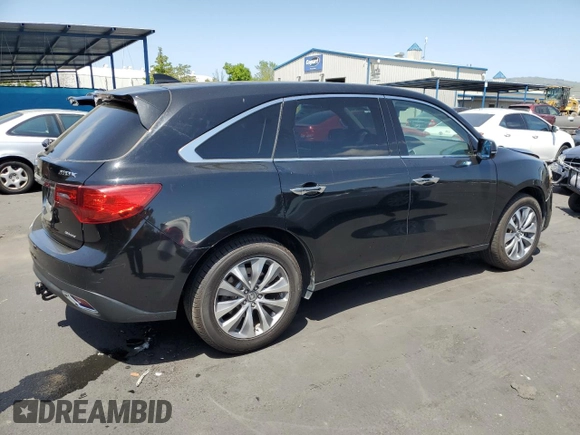 2015 Acura MDX Technology z VIN 5FRYD4H44FB014238, wystawiony jako Copart lot #53738935 z przebiegiem 97 219 mil mil oraz Szkoda całkowita • Salvage title. Historia ofert i sprzedaży dostępna na DreamBid. Obrazek 3.