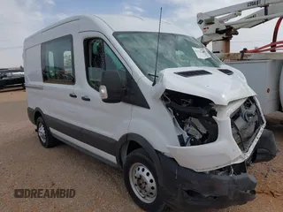 2023 Ford Transit Cargo with VIN 1FTBR2C83PKA71896, listed as a IAAI auction lot 42201228 with 31,427 mi miles. Bid and sale history available at carsss.com. Image 1.