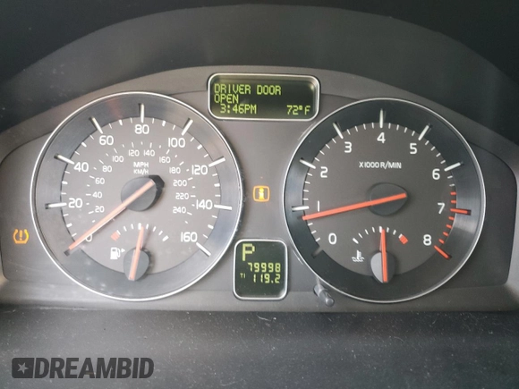 2009 Volvo C30 with VIN YV1MK672092145007, listed as a Copart auction lot 42694915 with 79,998 mi miles and Salvage Title. Bid and sale history available at DreamBid. Image 9.