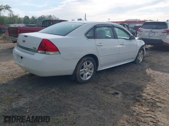 2011 Chevrolet Impala LT Fleet with VIN 2G1WG5EK0B1298062, listed as a IAAI auction lot 42081830 with 110,720 mi miles and . Bid and sale history available at DreamBid. Image 4.