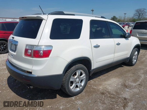 2011 GMC Acadia SLE with VIN 1GKKRPED7BJ228565, listed as a IAAI auction lot 42107626 with 117,670 mi miles and . Bid and sale history available at DreamBid. Image 4.