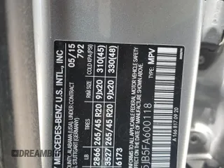 2015 Mercedes-Benz M 350 с VIN 4JGDA5JB5FA600118, выставлен на аукционе Copart как лот 57399675 с пробегом 103 936 миль миль и Списание • Salvage title. История ставок и продаж доступна на DreamBid. Изображение 13.