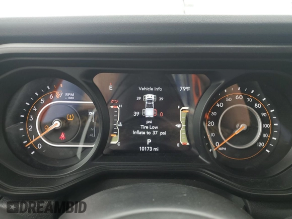 2024 Jeep Gladiator Sport S with VIN 1C6HJTAG2RL125730, listed as a Copart auction lot 60064095 with 10,173 mi miles and Salvage title. Bid and sale history available at DreamBid. Image 9.
