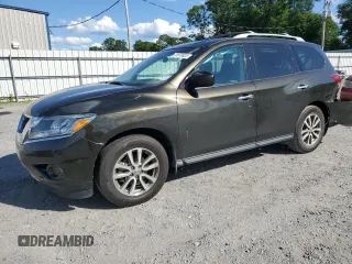 2015 Nissan Pathfinder S with VIN 5N1AR2MNXFC689091, listed as a Copart auction lot 51979625 with 98,573 mi miles and Salvage title. Bid and sale history available at DreamBid. Image 1.
