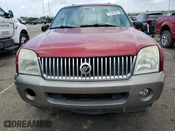 2004 Mercury Mountaineer Convenience with VIN 4M2ZU86KX4UJ06323, listed as a Copart auction lot 61662835 with 186,014 mi miles and Salvage title. Bid and sale history available at DreamBid. Image 5.