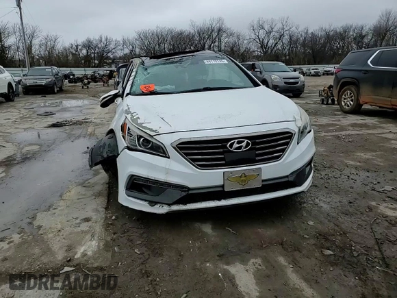 2015 Hyundai Sonata Sport with VIN 5NPE34AB0FH083851, listed as a Copart auction lot 44110145 with Not Provided miles and Salvage Title. Bid and sale history available at carsss.com. Image 10.
