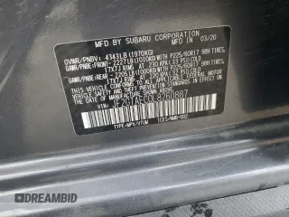 2020 Subaru Crosstrek Premium z VIN JF2GTAEC0L8260887, wystawiony jako Copart lot #56935955 z przebiegiem Nie podano mil oraz Nie do naprawy • Non repairable. Historia ofert i sprzedaży dostępna na DreamBid. Obrazek 13.