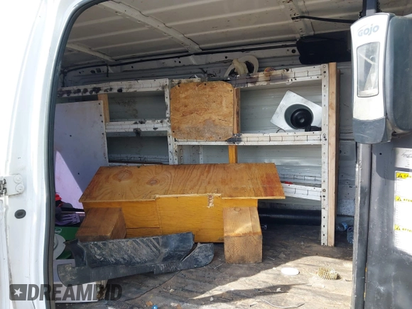 2013 Ford Econoline Cargo Commercial with VIN 1FTNE1EW6DDA38244, listed as a IAAI auction lot 41577325 with 280,007 mi miles and . Bid and sale history available at carsss.com. Image 8.