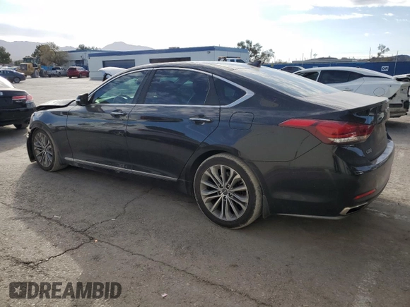 2017 Genesis G80 3.8L with VIN KMHGN4JE9HU190186, listed as a Copart auction lot 78520824 with 187,490 mi miles and Salvage Title. Bid and sale history available at DreamBid. Image 2.