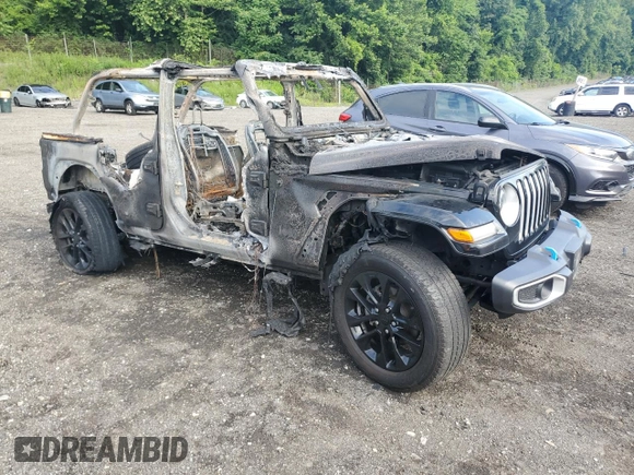 2023 Jeep Wrangler Sahara с VIN 1C4JJXP6XPW542086, выставлен на аукционе Copart как лот 64209345 с пробегом Не указан миль и Списание • Salvage title. История ставок и продаж доступна на DreamBid. Изображение 4.