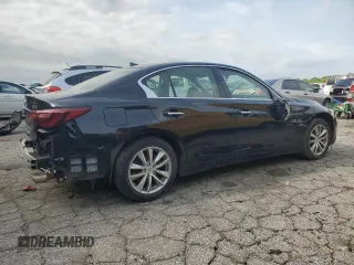 2018 Infiniti Q50 2.0t LUXE with VIN JN1CV7AP7JM241330, listed as a Copart auction lot 53033155 with 155,388 mi miles and Clean Title. Bid and sale history available at carsss.com. Image 3.