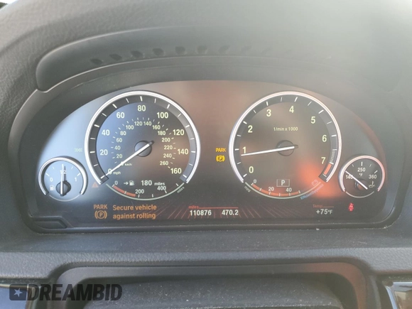 2012 BMW 5 Series GT 535i Gran Turismo xDrive with VIN WBASP2C52CC338622, listed as a Copart auction lot 77604564 with 110,876 mi miles and Salvage Title. Bid and sale history available at DreamBid. Image 9.