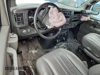 2023 Chevrolet Express Cargo with VIN 1GCWGAFP8P1113635, listed as a Copart auction lot 62947825 with 37,544 mi miles and Salvage title. Bid and sale history available at DreamBid. Image 8.