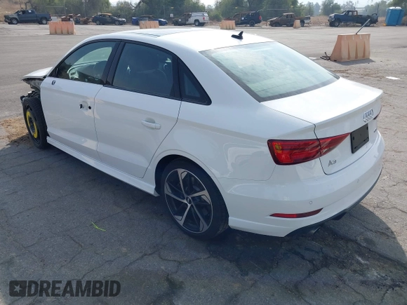 2020 Audi A3 Sedan S line Premium with VIN WAUBEGFF0LA057518, listed as a IAAI auction lot 41479810 with 29,201 mi miles. Bid and sale history available at carsss.com. Image 3.