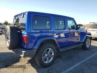 2020 Jeep Wrangler Unlimited Sahara Altitude with VIN 1C4HJXEG1LW233952, listed as a Copart auction lot 80713354 with 46,146 mi miles and Salvage title. Bid and sale history available at DreamBid. Image 3.