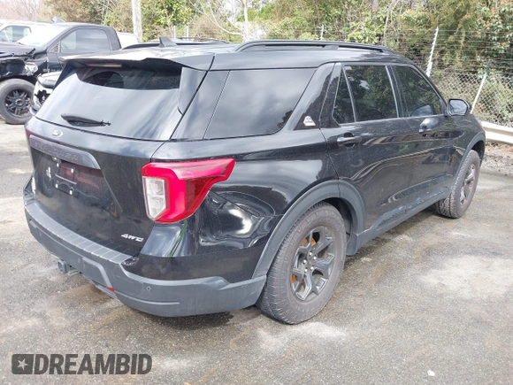 2023 Ford Explorer Timberline with VIN 1FMSK8JH4PGC24018, listed as a IAAI auction lot 41808062 with 14,563 mi miles. Bid and sale history available at carsss.com. Image 4.