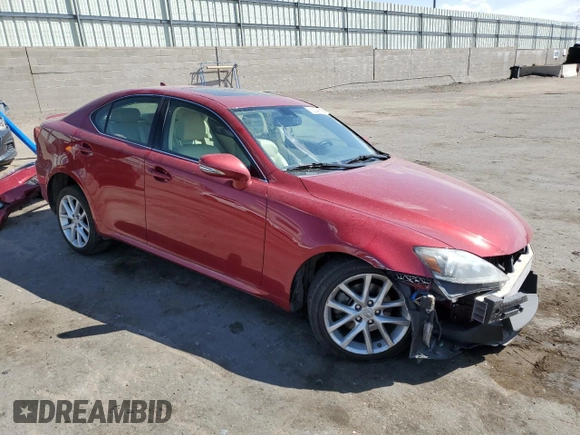 2013 Lexus IS 250 with VIN JTHCF5C20D5063323, listed as a Copart auction lot 50349985 with 92,610 mi miles and Salvage title. Bid and sale history available at DreamBid. Image 4.