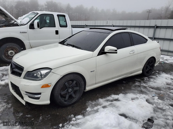 2012 Mercedes-Benz C-Class C 250 with VIN WDDGJ4HB8CF801890, listed as a Copart auction lot 45351235 with 92,713 mi miles and Clean Title. Bid and sale history available at carsss.com. Image 1.