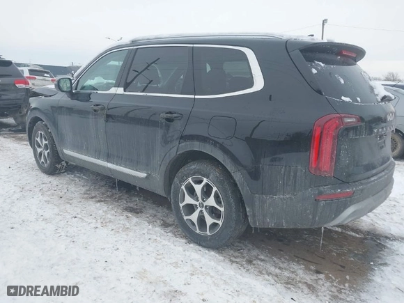 2022 Kia Telluride EX with VIN 5XYP34HC1NG264146, listed as a IAAI auction lot 41557810 with 56,895 mi miles. Bid and sale history available at carsss.com. Image 3.
