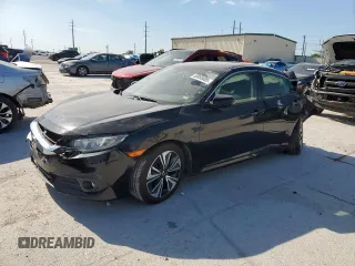 2018 Honda Civic EX-T z VIN JHMFC1F33JX036832, wystawiony jako Copart lot #50995805 z przebiegiem Nie podano mil oraz Szkoda całkowita • Salvage title. Historia ofert i sprzedaży dostępna na DreamBid. Obrazek 1.