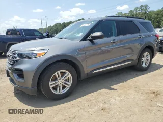 2022 Ford Explorer XLT with VIN 1FMSK7DH7NGA04682, listed as a Copart auction lot 58146245 with 66,447 mi miles and Salvage title. Bid and sale history available at DreamBid. Image 1.