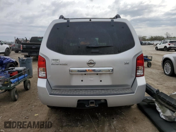 2010 Nissan Pathfinder SE with VIN 5N1AR1NB5AC623118, listed as a Copart auction lot 51107435 with 176,416 mi miles and Salvage title. Bid and sale history available at DreamBid. Image 6.