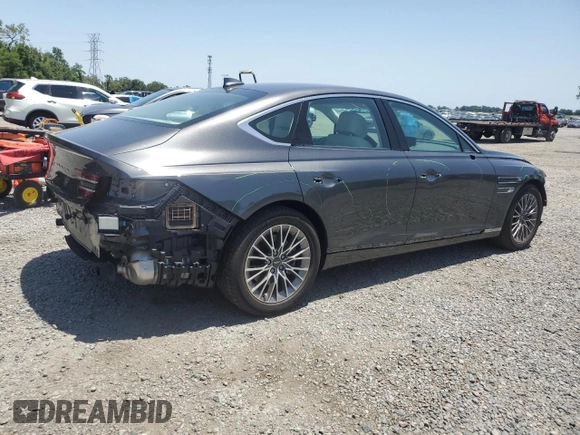 2021 Genesis G80 2.5T z VIN KMTGB4SC5MU082511, wystawiony jako Copart lot #57228975 z przebiegiem 12 736 mil mil oraz Nie do naprawy • Non repairable. Historia ofert i sprzedaży dostępna na DreamBid. Obrazek 3.