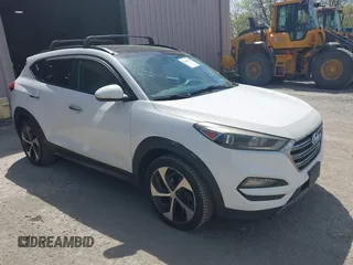 2016 Hyundai Tucson Eco with VIN KM8J3CA22GU076489, listed as a IAAI auction lot 42169732 with 153,597 mi miles. Bid and sale history available at carsss.com. Image 1.