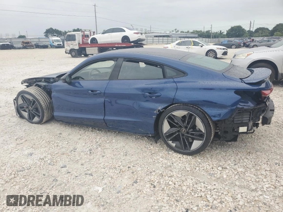 2023 Audi RS e-tron GT z VIN WAUBHBFW1P7903684, wystawiony jako Copart lot #76603094 z przebiegiem 6071 mil mil oraz Nie do naprawy. Historia ofert i sprzedaży dostępna na DreamBid. Obrazek 2.
