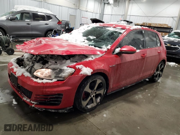 2015 Volkswagen Golf GTI Autobahn with VIN 3VW4T7AU1FM066739, listed as a Copart auction lot 38561094 with 114,707 mi miles. Bid and sale history available at carsss.com. Image 1.