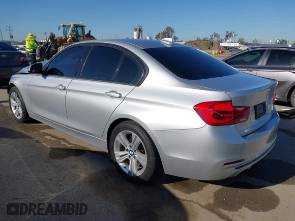 2016 BMW 3 Series 328i with VIN WBA8E9G51GNT43467, listed as a IAAI auction lot 41963657 with 89,387 mi miles. Bid and sale history available at carsss.com. Image 3.