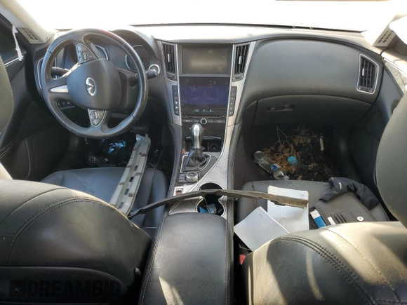 2017 Infiniti Q50 2.0t Sport with VIN JN1CV7AR2HM680804, listed as a Copart auction lot 75356934 with 117,524 mi miles and Salvage Title. Bid and sale history available at carsss.com. Image 8.