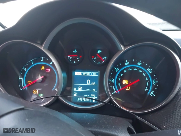2014 Chevrolet Cruze ECO with VIN 1G1PH5SB8E7223476, listed as a IAAI auction lot 40893328 with 78,763 mi miles. Bid and sale history available at carsss.com. Image 7.
