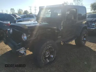 2004 Jeep Wrangler Rubicon with VIN 1J4FA69S44P734355, listed as a Copart auction lot 72381334 with 113,024 mi miles and Salvage Title. Bid and sale history available at carsss.com. Image 1.