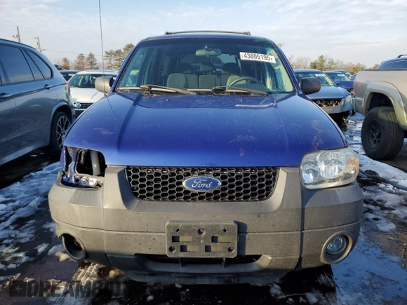2006 Ford Escape Hybrid with VIN 1FMYU96H76KB11761, listed as a Copart auction lot 43805195 with 48,803 mi miles and Salvage Title. Bid and sale history available at carsss.com. Image 5.