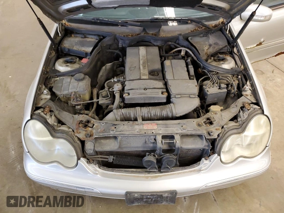 2004 Mercedes-Benz C 230 Kompressor with VIN WDBRF40J34A589162, listed as a Copart auction lot 54264684 with 190,807 mi miles and Clean Title. Bid and sale history available at DreamBid. Image 11.