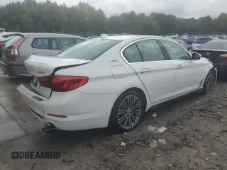 2018 BMW 5 Series 530e xDrive with VIN WBAJB1C50JB085596, listed as a Copart auction lot 63790042 with Not Provided miles and Salvage Title. Bid and sale history available at DreamBid. Image 4.