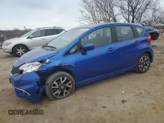 2015 Nissan Note SR with VIN 3N1CE2CP3FL434107, listed as a Copart auction lot 46054065 with 46,183 mi miles and Salvage title. Bid and sale history available at DreamBid. Image 1.