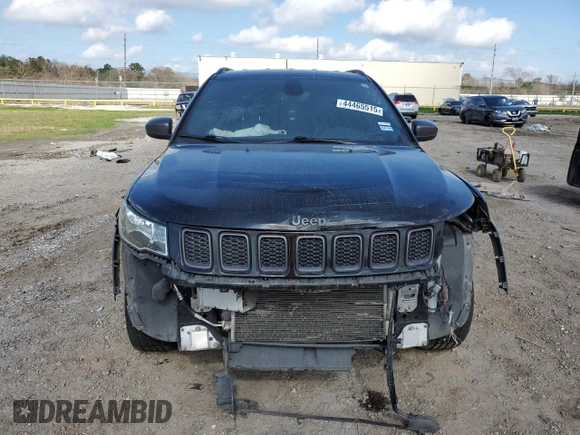 2021 Jeep Compass 80th Anniversary with VIN 3C4NJCEB3MT553247, listed as a Copart auction lot 44465515 with 90,627 mi miles and Salvage Title. Bid and sale history available at carsss.com. Image 5.