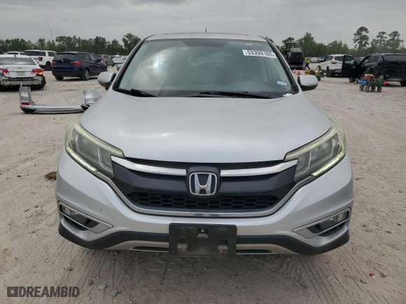 2015 Honda CR-V EX with VIN 3CZRM3H54FG710143, listed as a Copart auction lot 53399105 with 59,302 mi miles and Salvage Title. Bid and sale history available at carsss.com. Image 5.